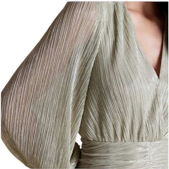 BANANA REPUBLIC Metallic Mini Dress In Size 4 - Picture 8 of 10